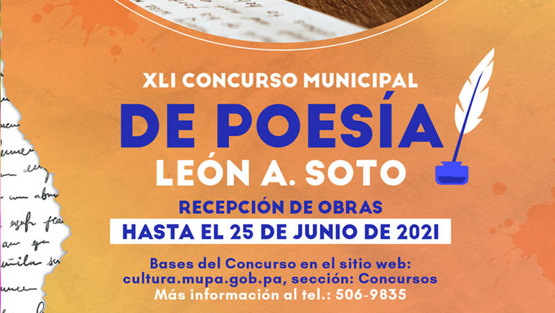 banner del concurso de poesia León A. Soto 2021